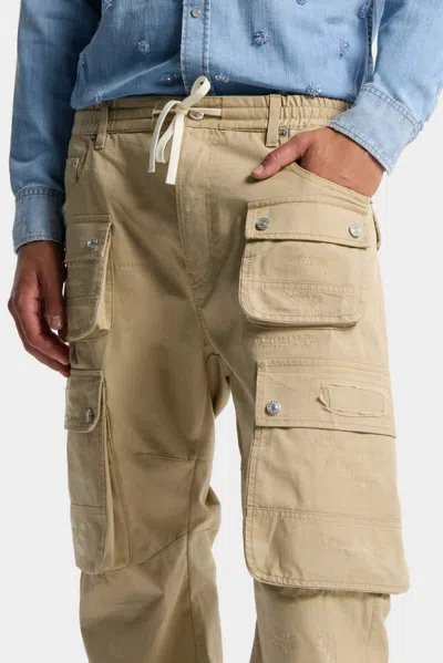 Dsquared2 Multi-pocket Utility Cargo Pants In Beige