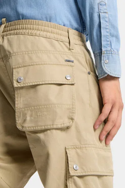 Dsquared2 Multi-pocket Utility Cargo Pants In Beige