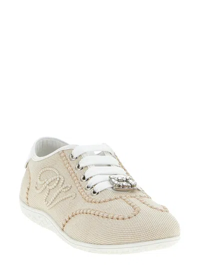 Roger Vivier Sneaker In Neutral