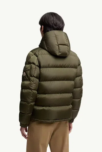 Moncler Quilted Down Down Jacket In Khaki