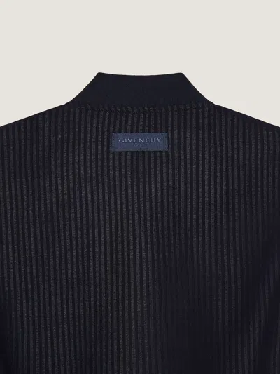 Givenchy Pinstriped Jacket In Navy