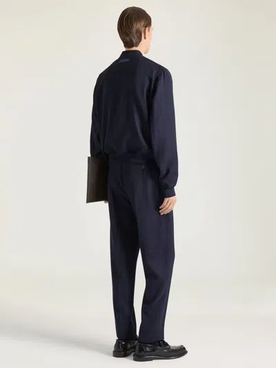 Givenchy Pinstriped Jacket In Navy