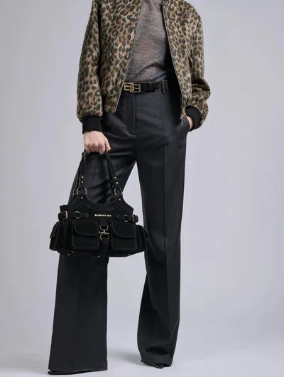 Barbara Bui Leopard-print Wool Jacket In Tan