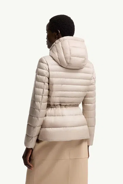 Moncler Down Jacket In Beige