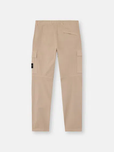 Stone Island Multi-pocket Cargo Cargo Pants In Beige