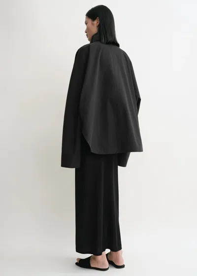 Totême Toteme Oversized Wool Jacket In Black