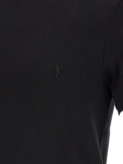Saint Laurent Cassandre T-shirt In Black