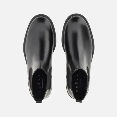 Hogan Boot Men Color Black In Yellow