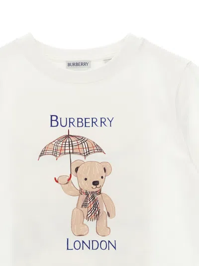 Burberry Thomas Bear Graphic Print T-shirt In White