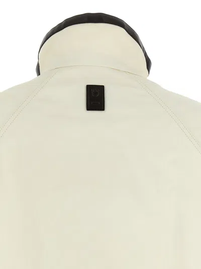 Ferragamo Technical Linen Jacket In Cream