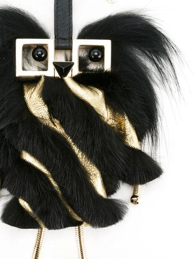 Shop Fendi Witches Bag Charm In Black