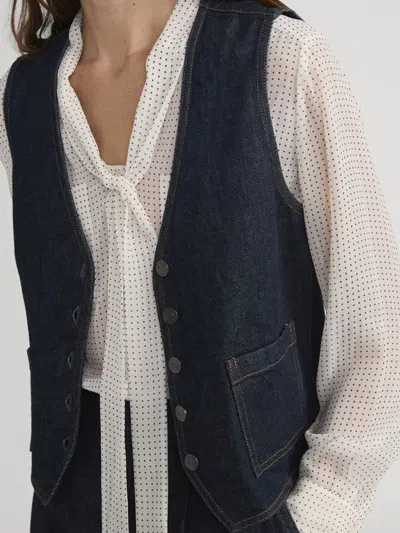 Frame Rins Vest In Navy