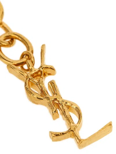 Saint Laurent String Chain Bracelet In Gold
