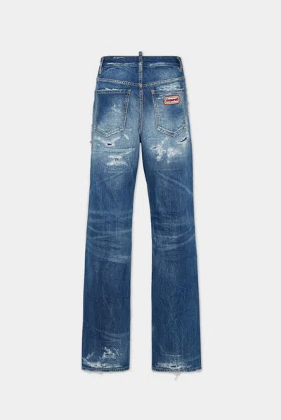 Dsquared2 Distressed Jeans In Blue