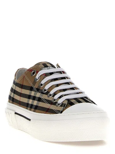 Burberry Check-print Canvas Sneaker In Beige