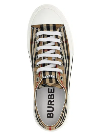 Burberry Check-print Canvas Sneaker In Beige