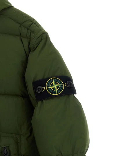 Stone Island Junior Down Jacket In Olive Green