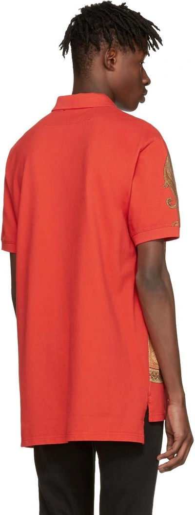 Shop Givenchy Red Money Polo