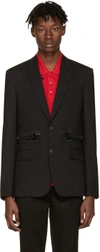 GIVENCHY Black Waist zip Blazer