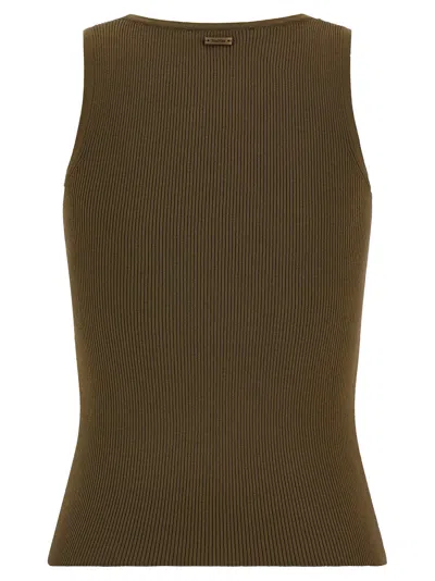Max Mara Tank Top In Olive