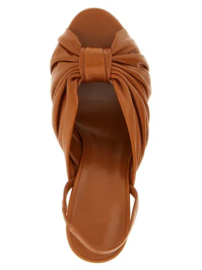 Fendi Arco Slingback Heel In Tan