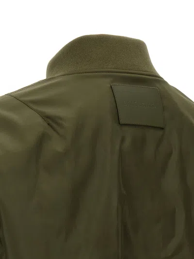 Balenciaga Technical Nylon Bomber Jacket In Olive