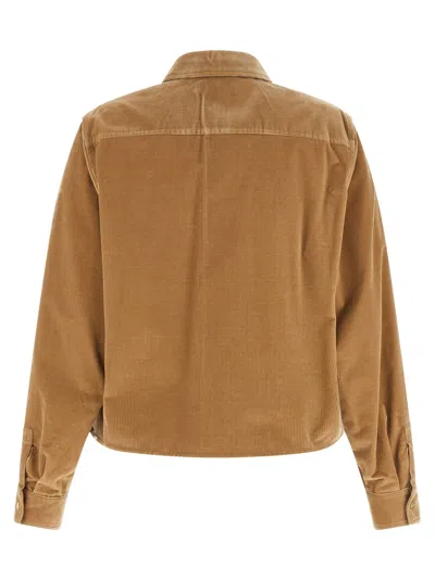 Max Mara Studio Overshirt In Camel