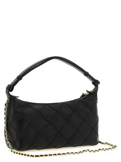 Tory Burch Fleming Clutch In Black