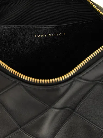 Tory Burch Fleming Clutch In Black