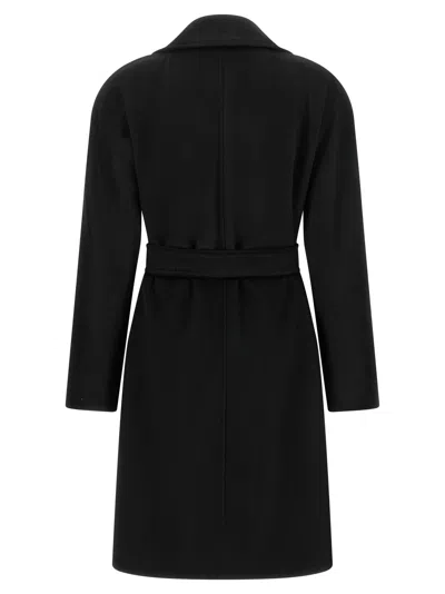 Max Mara Studio Dravenna Coat In Black