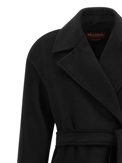 Max Mara Studio Dravenna Coat In Black