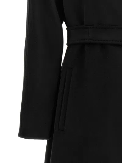 Max Mara Studio Dravenna Coat In Black