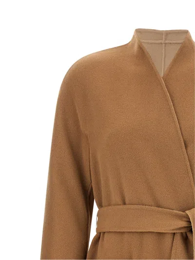 Max Mara Studio Coat In Camel