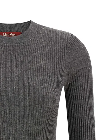 Max Mara Studio Sweater In Charcoal