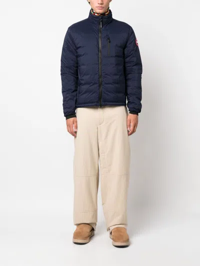 Canada Goose Feather-down Padded Down Jacket In Navy