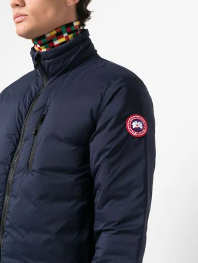 Canada Goose Feather-down Padded Down Jacket In Navy