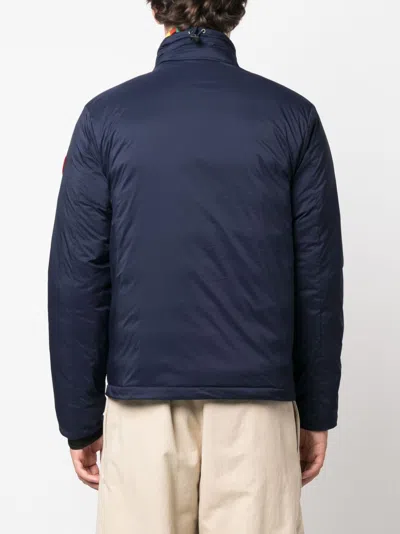 Canada Goose Feather-down Padded Down Jacket In Navy