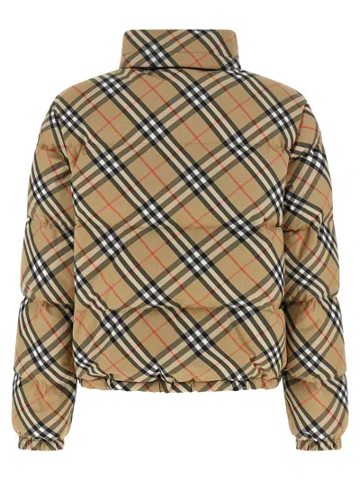 Burberry Down Jacket In Beige