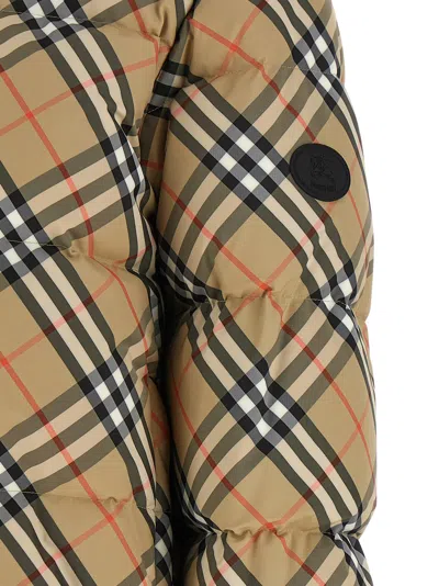 Burberry Down Jacket In Beige