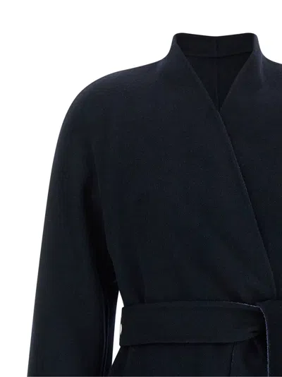 Max Mara Studio Coat In Black