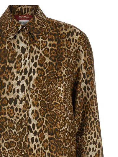 Max Mara Studio Shirt In Brown