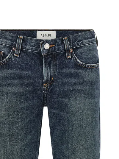 Agolde Flared Bootcut Jeans In Indigo