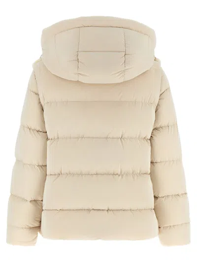 Moorer Wool-shearling 2-in-1 Down Jacket In Cream