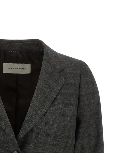 Dries Van Noten Blazer In Charcoal