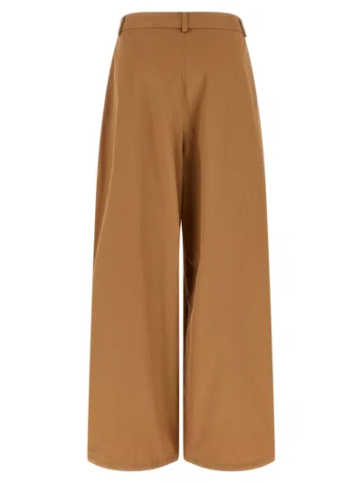 Stella Mccartney Cotton Cargo Cargo Pants In Camel