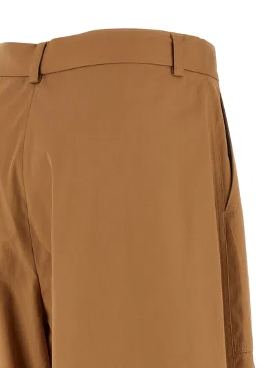 Stella Mccartney Cotton Cargo Cargo Pants In Camel