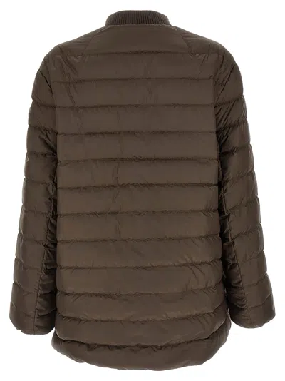 Rick Owens Down Jacket In Brown