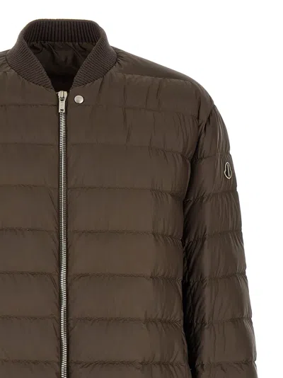 Rick Owens Down Jacket In Brown