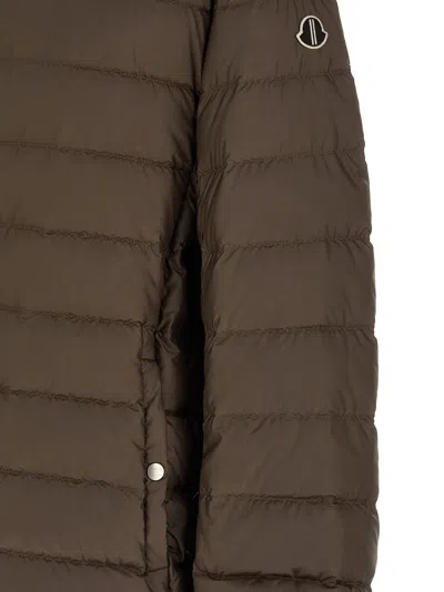 Rick Owens Down Jacket In Brown