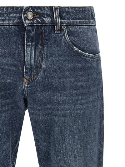 Dolce & Gabbana Stone-washed Denim Jeans In Blue